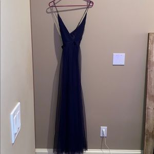 Navy blue prom dress